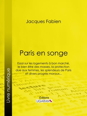 cover image of Paris en songe